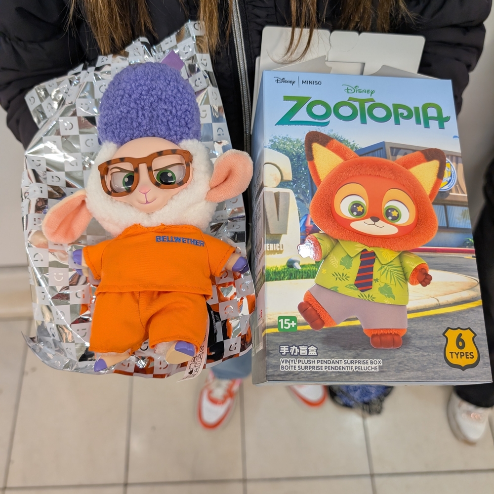 Disney Zootopia Bellwether Plush in Orange and Purple